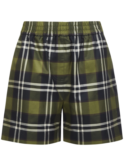 Shop Burberry Shorts In Green