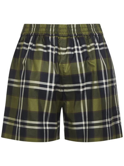 Shop Burberry Shorts In Green