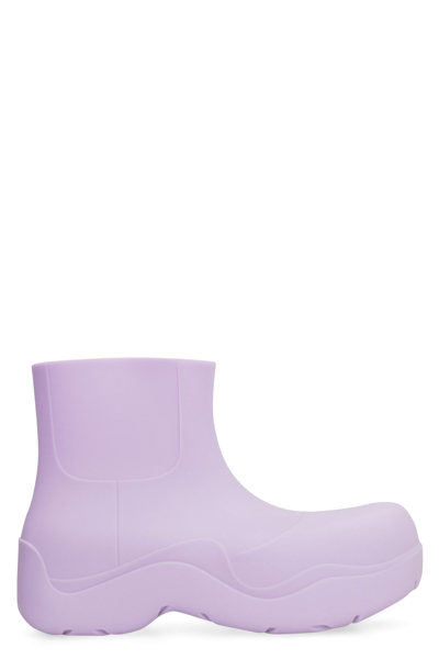 Shop Bottega Veneta Puddle Rubber Boots In Lilac
