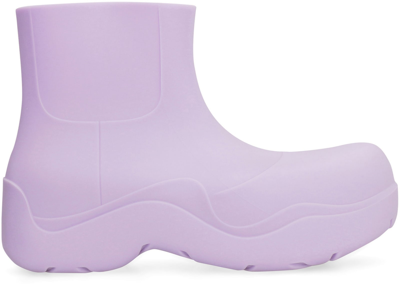 Shop Bottega Veneta Puddle Rubber Boots In Lilac