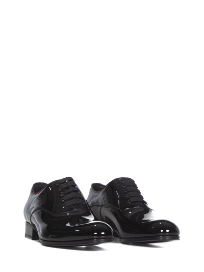 Shop Tom Ford Edgar Laced Up In Black