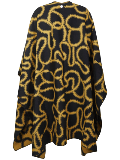 Shop Marcelo Burlon County Of Milan All Over Snakes Cape In Black