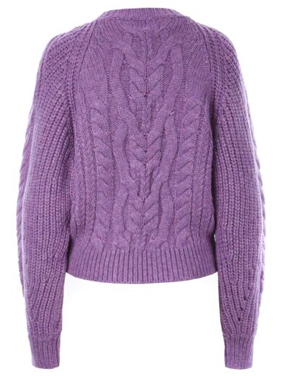 Shop Isabel Marant Purple Wool Blend Jumper In Viola
