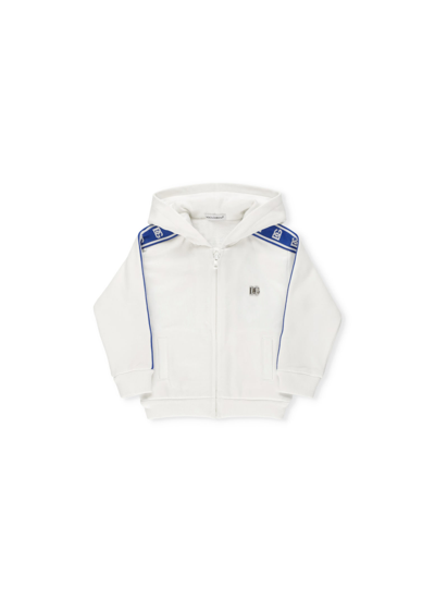 Shop Dolce & Gabbana Hoodie With Logo In White