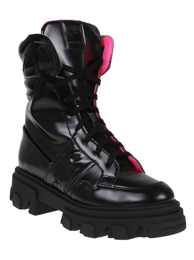 Shop Chiara Ferragni Cf1 Boot Vegan Leather In Black