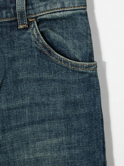 Gucci Horsebit-detail Denim Jeans In Blue