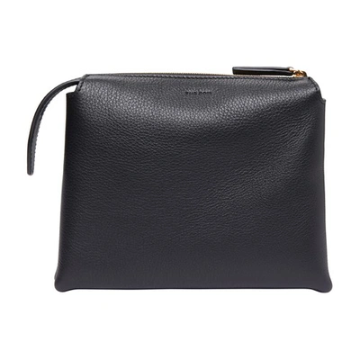 The Row Nu Twin Zipper Clutch In Black