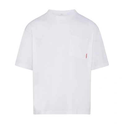 Shop Acne Studios Extorr Pink Label T-shirt In Optic White