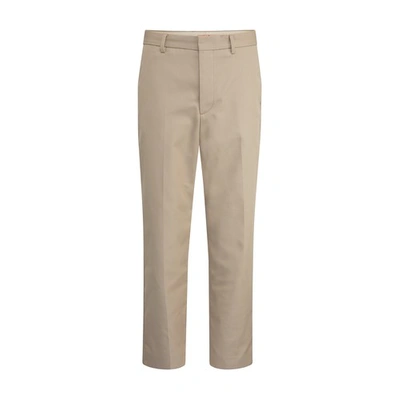 Shop Acne Studios Ayonne Pink Label Pants In Cold Beige