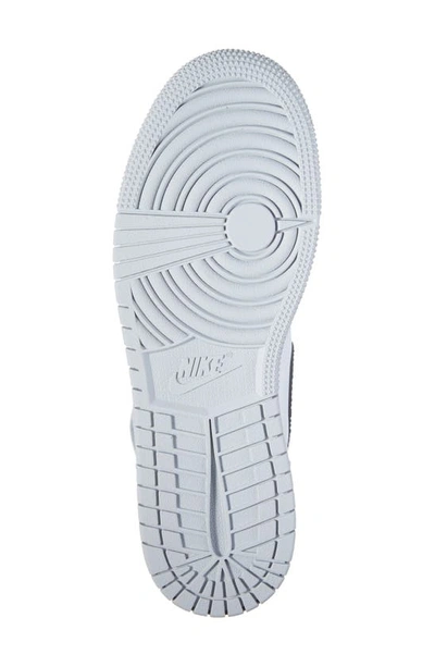 Shop Jordan Kids' Air  1 Retro High Basketball Shoe In White/ Coral/ Black/ Grey