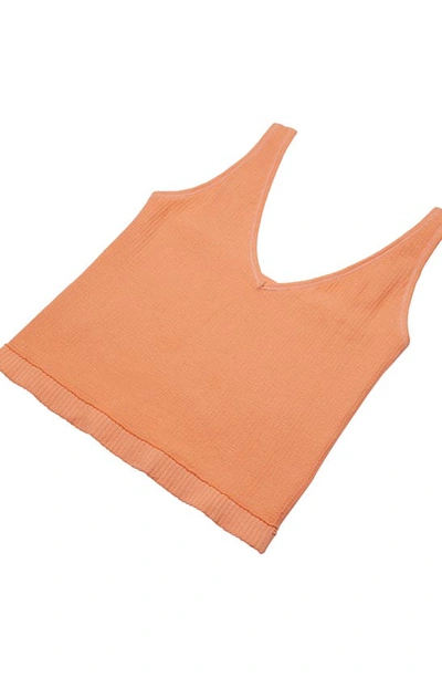 Shop Free People Intimately Fp Solid Rib Brami Crop Top In Melon