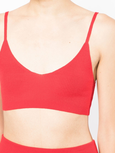 Cashmere In Love Alessi Cashmere-blend Bralette In Red