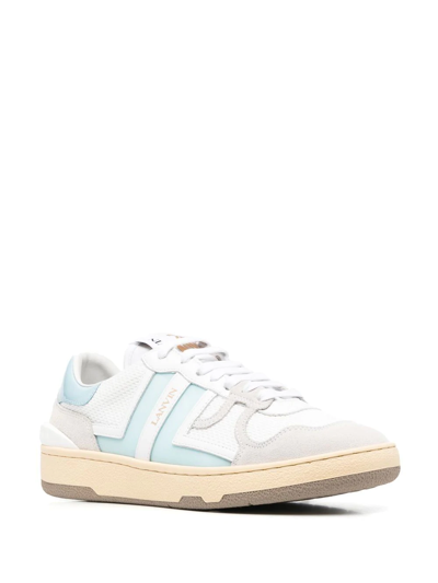 Shop Lanvin Clay Low-top Sneakers In White