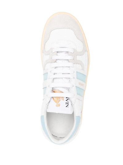 Shop Lanvin Clay Low-top Sneakers In White