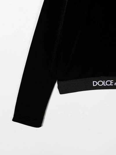 Shop Dolce & Gabbana Logo-waistband Detail Jumper In Schwarz