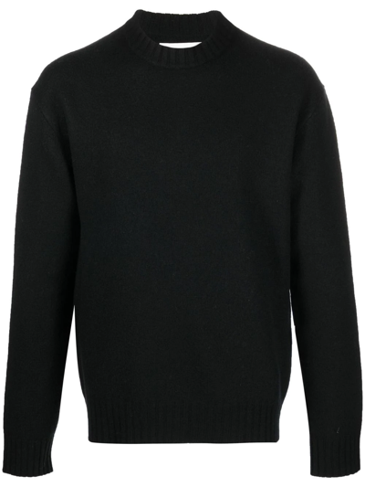 Shop Jil Sander Crew-neck Pullover Sweatshirt In Schwarz