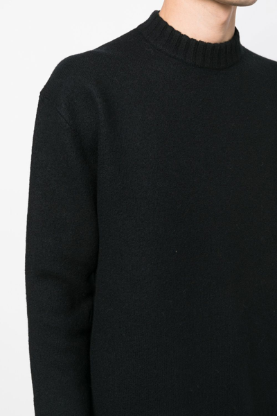 Shop Jil Sander Crew-neck Pullover Sweatshirt In Schwarz