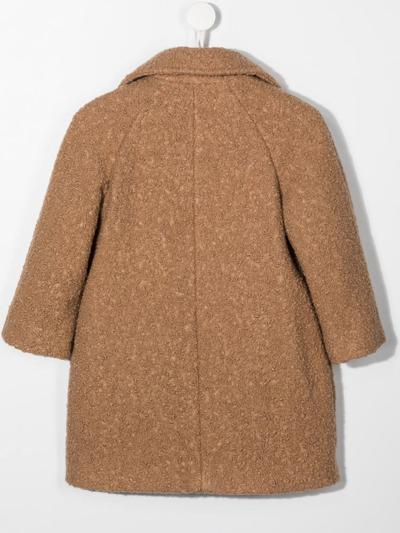 Shop Mi Mi Sol Classic Single-breasted Overcoat In Neutrals