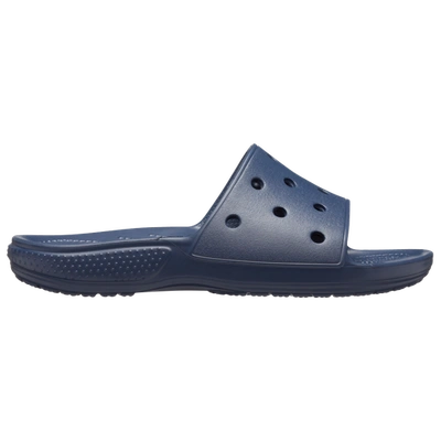 Shop Crocs Mens  Classic Slides In Navy/navy