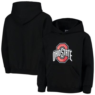 Shop Champion Youth  Black Ohio State Buckeyes Logo Pullover Hoodie