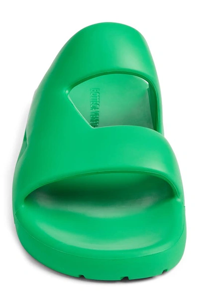Shop Bottega Veneta Gel Rubber Slide Sandal In Parakeet