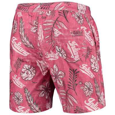 Shop Wes & Willy Crimson Indiana Hoosiers Vintage Floral Swim Trunks