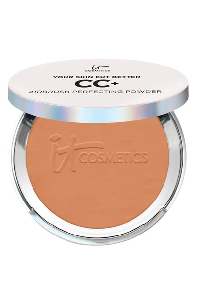 It Cosmetics Cc+ Airbrush Perfecting Powder Foundation Rich 0.192 oz/ 5.44 G In Rich