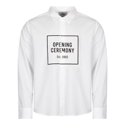 Shop Opening Ceremony Box Logo Shirt In White