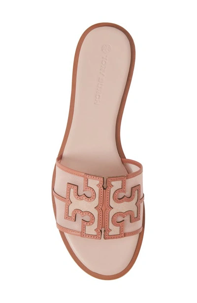 Tory Burch Women s Ines Logo Slide Sandals In Sea Shell ModeSens