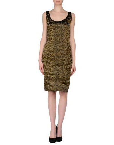 Shop Lanvin Knee-length Dress In Military Green