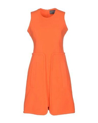 Shop Antipodium Short Dress In Orange