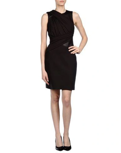 Shop Michael Kors Short Dress In Dark Brown