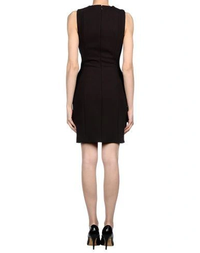 Shop Michael Kors Short Dress In Dark Brown