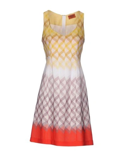 Valentino Short Dress In Beige