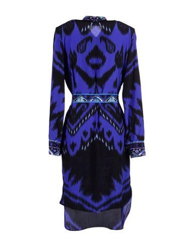 Shop Emilio Pucci Knee-length Dress In Bright Blue