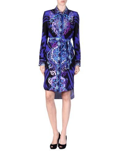 Shop Emilio Pucci Knee-length Dress In Bright Blue