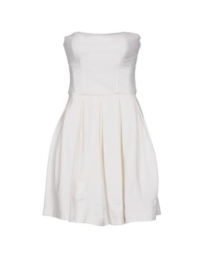 Pinko Short Dress In White