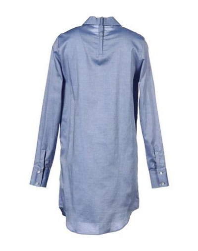 Shop Thakoon Addition Shirt Dress In Sky Blue