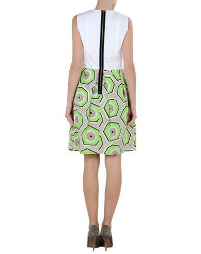 Shop Carven Short Dress In Acid Green