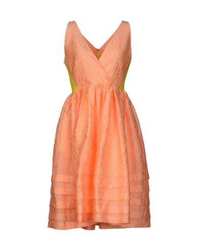 Shop Jonathan Saunders Knee-length Dress In Salmon Pink