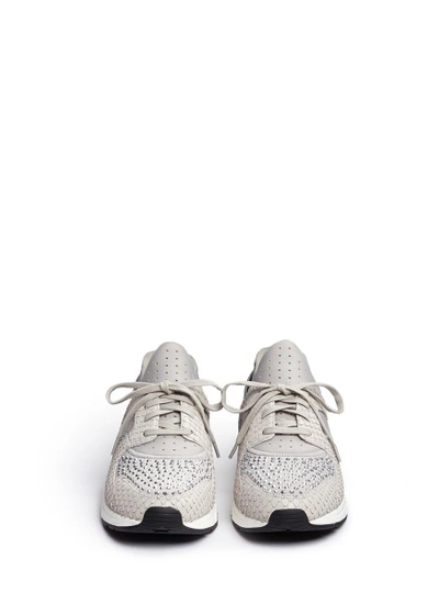 Shop Ash 'mood' Crystal Snakeskin Effect Neoprene Sneakers