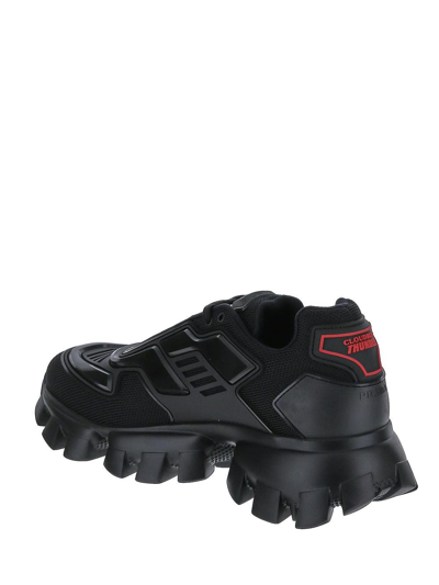 Shop Prada Cloudbust Thunder Low-top Sneakers In Black