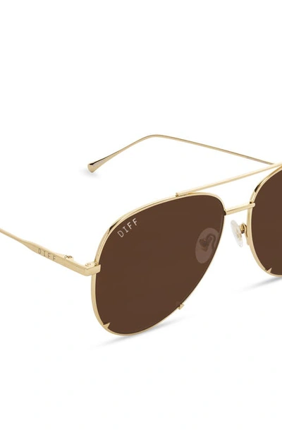 Shop Diff 63mm Scarlett Sunglasses In Gold