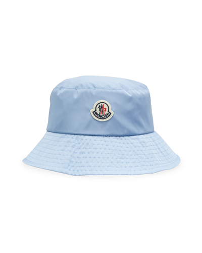 Shop Moncler Bucket Hat In Medium Blue