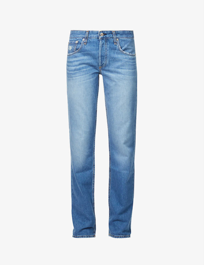 Shop Rag & Bone Piper Straight-leg Mid-rise Jeans In Hermosa