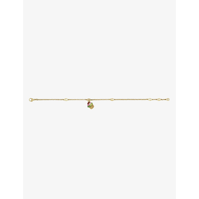 Shop Gucci Women's Gold Cupcake-charm Brass Bracelet