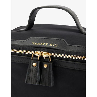 Anya Hindmarch Vanity Kit Recycled-nylon Cosmetics Case In Black