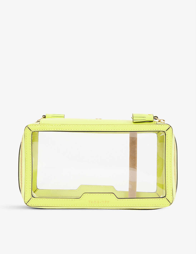 Shop Anya Hindmarch In-flight Recycled Nylon Cosmetics Case In Yellow