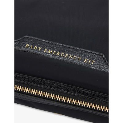 Shop Anya Hindmarch Baby Emergency Kit Nylon Bag In Black