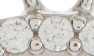 Shop Suzy Levian Sterling Silver Cubic Zirconia Hamsa Pendant Necklace In White